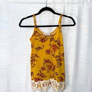 Rewind Yellow Tank Top